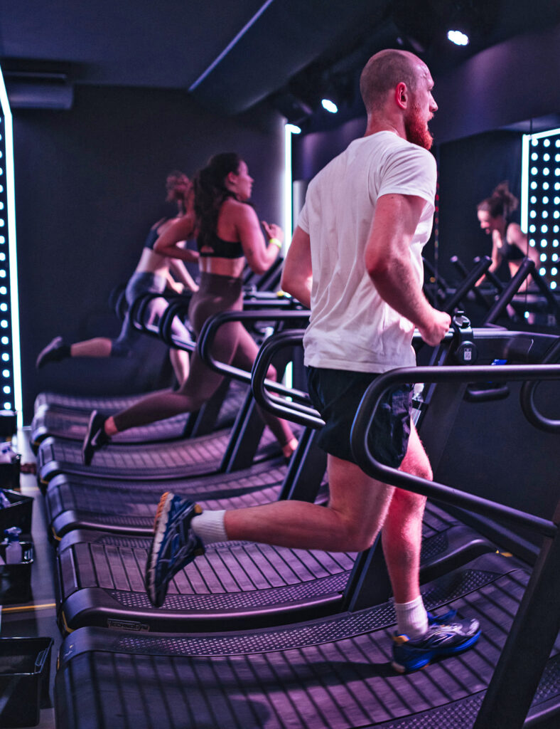 Fitness studio treadmill